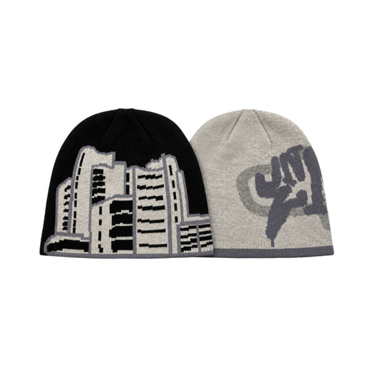 SKYLINE/OG LOGO REVERSIBLE BEANIE